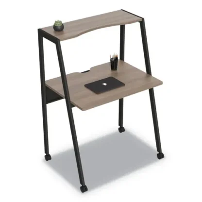 Linea Italia® Kompass Flexible Home/Office Desk, Natural Walnut