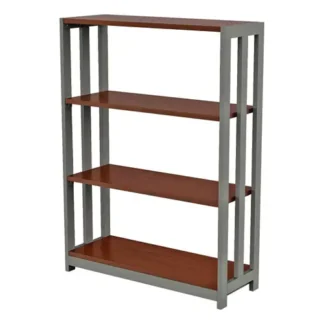 Linea Italia® Trento Line Bookcase, Three-Shelf, Cherry Finish