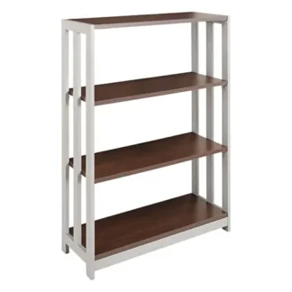 Linea Italia® Trento Line Bookcase, 3 Shelves, Mocha, 31.5"W x 11.63"D x 43.25"H