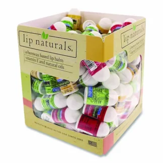 Lip Naturals Assorted Flavors Lip Balm, Bing Cherry, Tea Tree Mint, Vanilla Bean - 0.1 oz Tubes, 100/Box