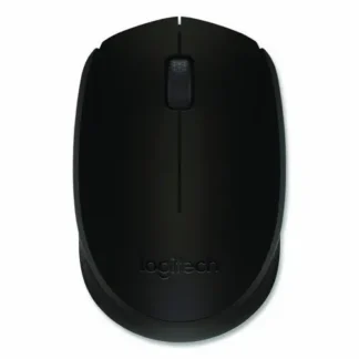 Logitech® M170 Wireless Mouse, 2.4 GHz, 33 ft Range, Ambidextrous, Black