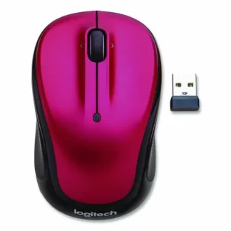 Logitech® M325S Wireless Mouse, 2.4 GHz Frequency, 32.8 ft Wireless Range, Left/Right Hand Use, Brilliant Rose