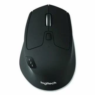 Logitech® M720 Triathlon Wireless Mouse, 2.4 GHz, 33 ft Range, Right Hand, Black