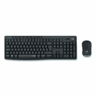 Logitech® MK295 Silent Wireless Combo, 2.4 GHz Frequency, 33 ft Wireless Range, Graphite