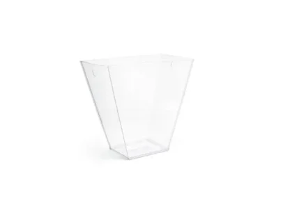 London Slender Flare Waste Can Liner, Clear Plastic