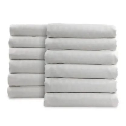 LOTUS – BY 1888 MILLS – QUEEN FITTED SHEET 60X80″- T-250 TONE ON TONE STRIPE – Case of 12