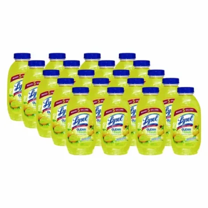 LYSOL® Brand Clean and Fresh Multi-Surface Disinfectant Cleaner, Sparkling Lemon and Sunflower Essence, 10.75 oz Bottle, 20/Carton