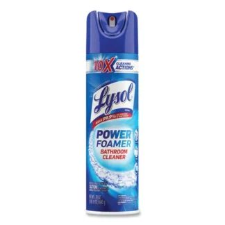 LYSOL® Brand Power Foam Bathroom Cleaner, Aerosol Spray, 24 oz