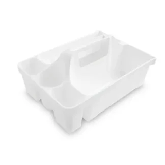 Maid Caddy – White, 5 Compartment