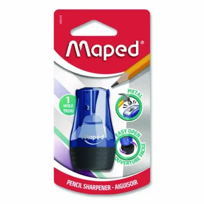 Maped Helix Tonic 1-Hole Canister Pencil Sharpener, Randomly Assorted Colors