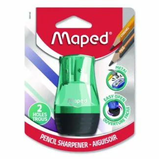 Maped Helix Tonic 2-Hole Canister Pencil Sharpener, Randomly Assorted Colors