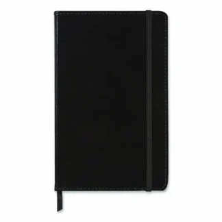 Markings® by C.R. Gibson Bonded Leather Journal, Narrow Rule, Black, 240 Sheets, 8.25" x 5"
