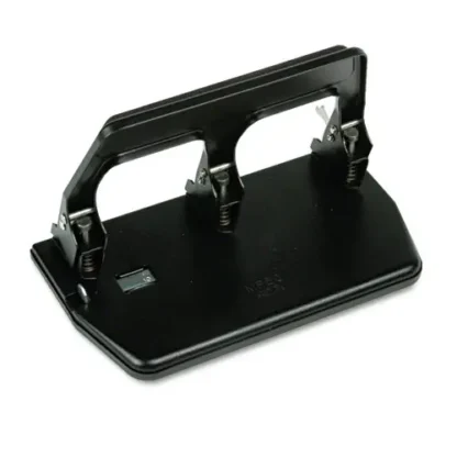 Master® 40-Sheet Heavy-Duty Three-Hole Punch with Gel Padded Handle, Black