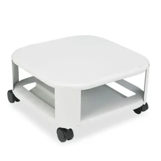 Master® Mead-Hatcher Mobile Printer Stand, Metal, Platinum