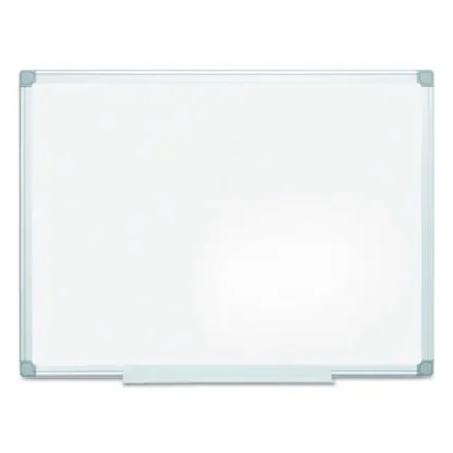 MasterVision® Earth Silver Easy Clean Dry Erase Board, 48" x 36", White Surface, Satin Aluminum Frame
