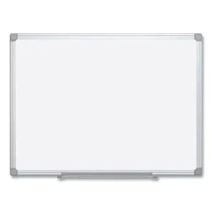 MasterVision® Earth Silver Easy Clean Dry Erase Boards, 72" x 48", White Surface, Satin Aluminum Frame