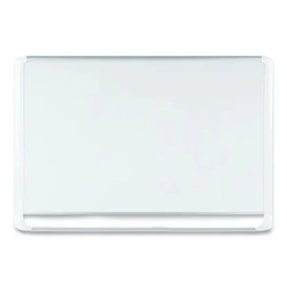MasterVision® Gold Ultra Magnetic Dry Erase Board, 36" x 24", White Surface, White/Natural Aluminum Frame