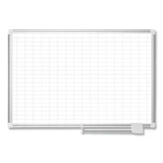 MasterVision® Gridded Magnetic Steel Dry Erase Project Planning Board