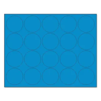 MasterVision® Heavy-Duty Board Magnets, Circles, 0.75" Diameter, Blue, 20/Pack