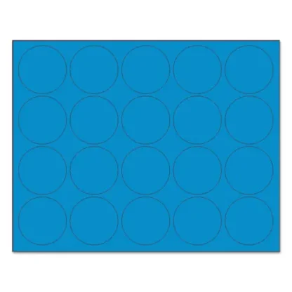 MasterVision® Heavy-Duty Board Magnets, Circles, 0.75" Diameter, Blue, 20/Pack