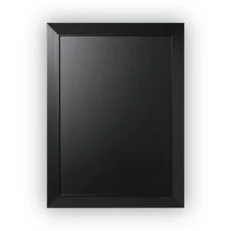 MasterVision® Kamashi Chalk Board, Black Surface, Black Wood Frame, 36" x 24"