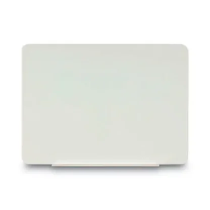 MasterVision® Magnetic Glass Dry Erase Board, 60" x 48", Opaque White Surface