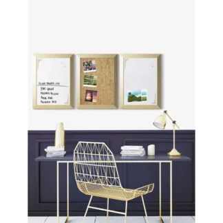 MasterVision® Metallic Gold Positive Flow Message Board Set, Assorted Sizes, Assorted Colors
