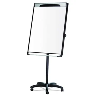 MasterVision® Platinum Mobile Easel, White, 29" x 41"
