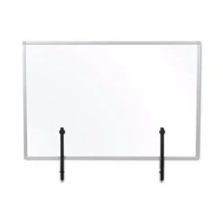 MasterVision® Protector Series Glass Aluminum Desktop Divider