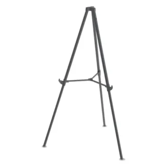 MasterVision® Quantum Heavy Duty Display Easel, Black, Adjustable Height 35.62" to 61.22"