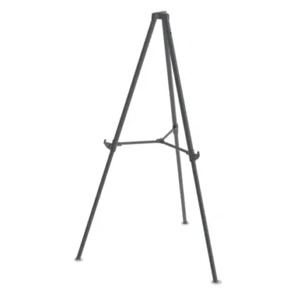 MasterVision® Quantum Heavy Duty Display Easel, Black, Adjustable Height 35.62" to 61.22"