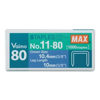 MAX Vaimo 11 Staples, Steel, 1,000/Box