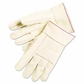 MCR™ Safety 1,000 Series Canvas Double Palm and Hot Mill Gloves, Men's, PVC Dots, Dozen