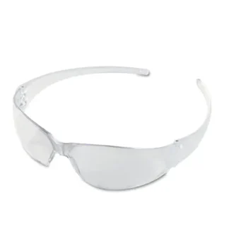 MCR™ Safety Checkmate Wraparound Safety Glasses, CLR Polycarbonate Frame, Coated Clear Lens