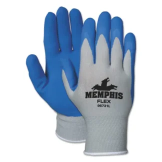 MCR™ Safety Memphis Flex Seamless Nylon Knit Gloves, Small, Blue/Gray