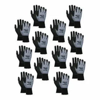 MCR™ Safety Ninja Nitrile Coating Nylon/Spandex Gloves, Black/Gray, X-Large, Dozen