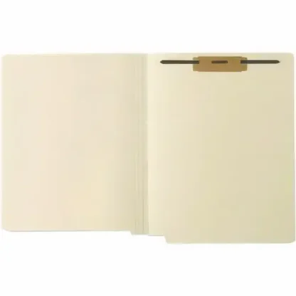 Medical Arts Press® End Tab Fastener File Folder, Letter Size, Manila, 1 Fastener, 0.75" Expansion, 250/Box