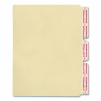 Medical Arts Press® Standard Side-Flap Classification Folder Dividers, Letter Size, Manila, 100/Box