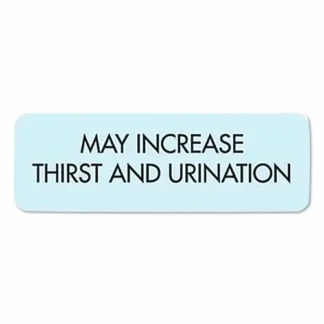 Medical Arts Press® Veterinary Medication Instruction Labels, May Increase Thirst and Urination, Blue, 500 Labels