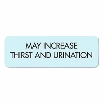 Medical Arts Press® Veterinary Medication Instruction Labels, May Increase Thirst and Urination, Blue, 500 Labels