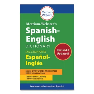 Merriam Webster® Spanish-English Dictionary, Paperback, 928 Pages