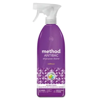 Method® Antibac All-Purpose Cleaner, Wildflower Scent, 28 oz Spray Bottle, 8/Carton