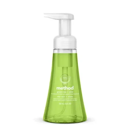 Method® Foaming Hand Wash, Green Tea and Aloe Scent, 10 oz, 6/Carton