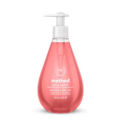 Method® Gel Hand Wash, Pink Grapefruit Scent, 12 oz