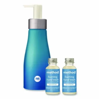 Method® Refill + Reuse Foaming Hand Soap Refill Kit, Sea Minerals, 2 Refill Bottles with Dispenser