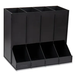 Mind Reader Anchor Collection 4-Compartment Single Serve Pod Countertop Dispenser, Black