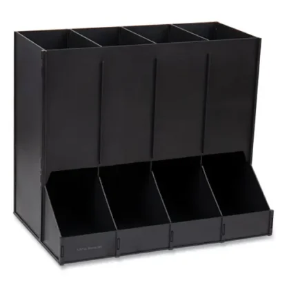 Mind Reader Anchor Collection 4-Compartment Single Serve Pod Countertop Dispenser, Black