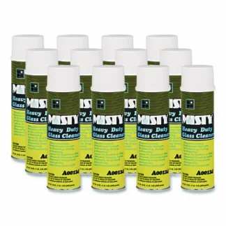 Misty® Heavy-Duty Glass Cleaner, Citrus, 20 oz Aerosol Spray, 12/Carton