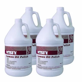 Misty® Lemon Oil Furniture Polish, Lemon Scent, 1 gal Bottle, 4/Carton