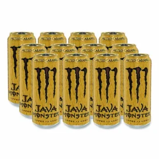 Monster® Java Monster Cold Brew Coffee, Salted Caramel Flavor, 15 oz Can, 12 Pack